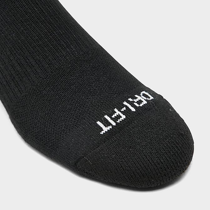 Alternate view of Nike Everyday Plus Cushioned Crew Training Socks (6-Pack) in Black/White Click to zoom