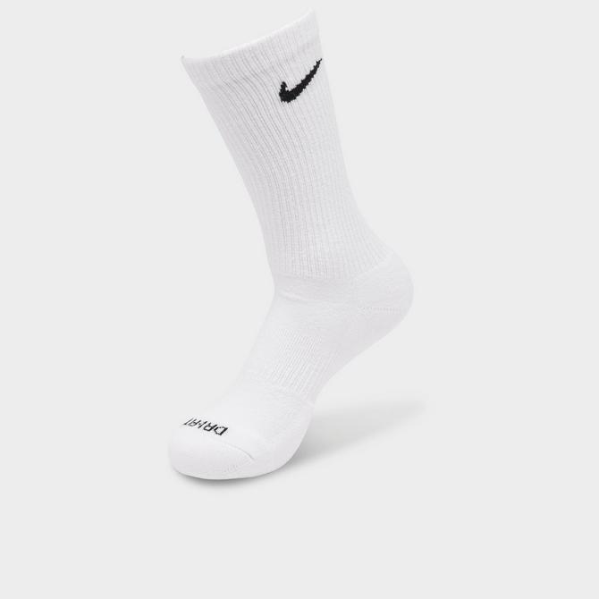 Nike Everyday Cushion Crew Training Socks, Unisex Nike Socks with  Sweat-Wicking Technology and Impact Cushioning (3 Pair), White/Black,  Medium 