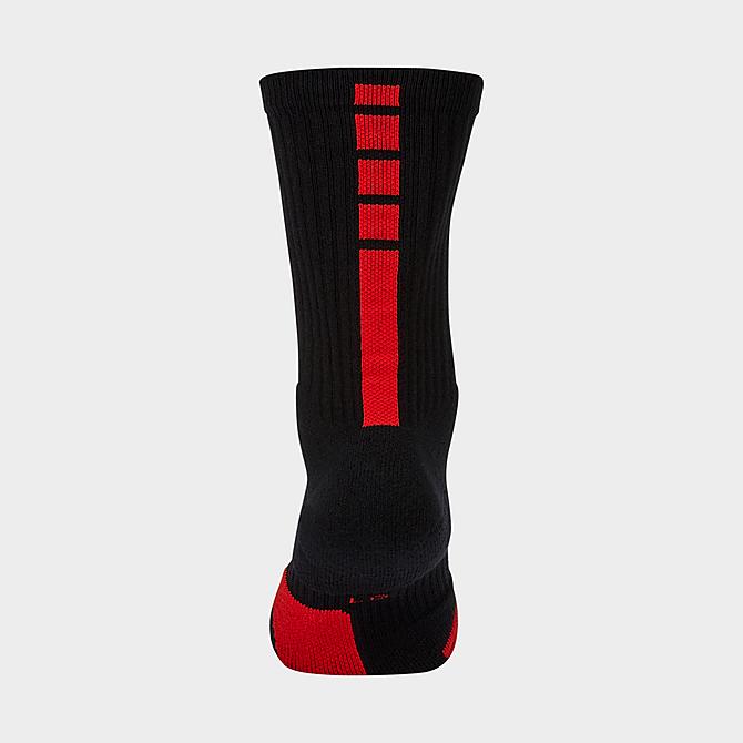 Alternate view of Nike Elite Crew Basketball Socks in Black/University Red Click to zoom