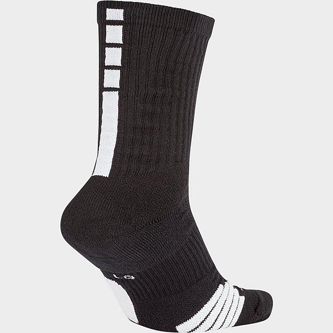 Front view of Nike Elite Crew Basketball Socks in Black/White Click to zoom