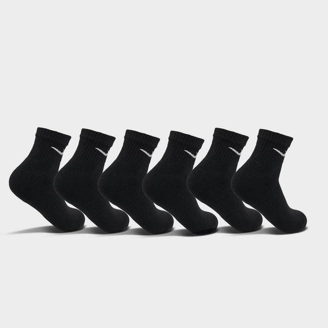 White & Black Nike Everyday Ankle Socks 6 Pack Socks