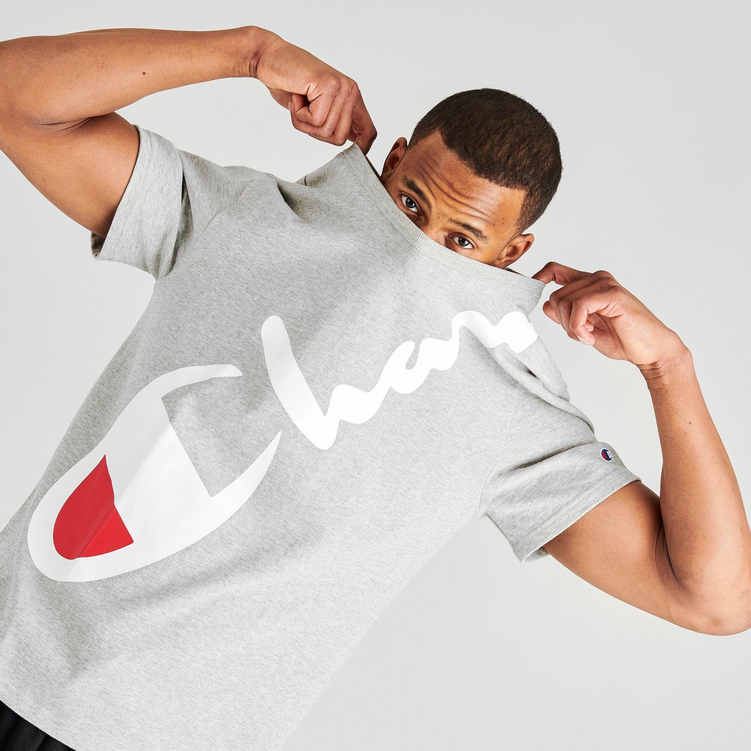 Champion Diagonal Script Logo T-Shirt 