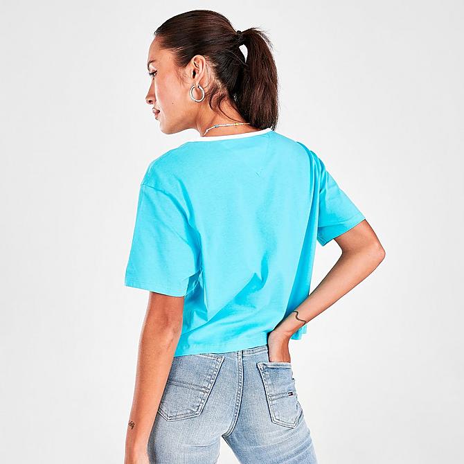 Back Right view of Women's Tommy Jeans Fashion Flag T-Shirt Click to zoom