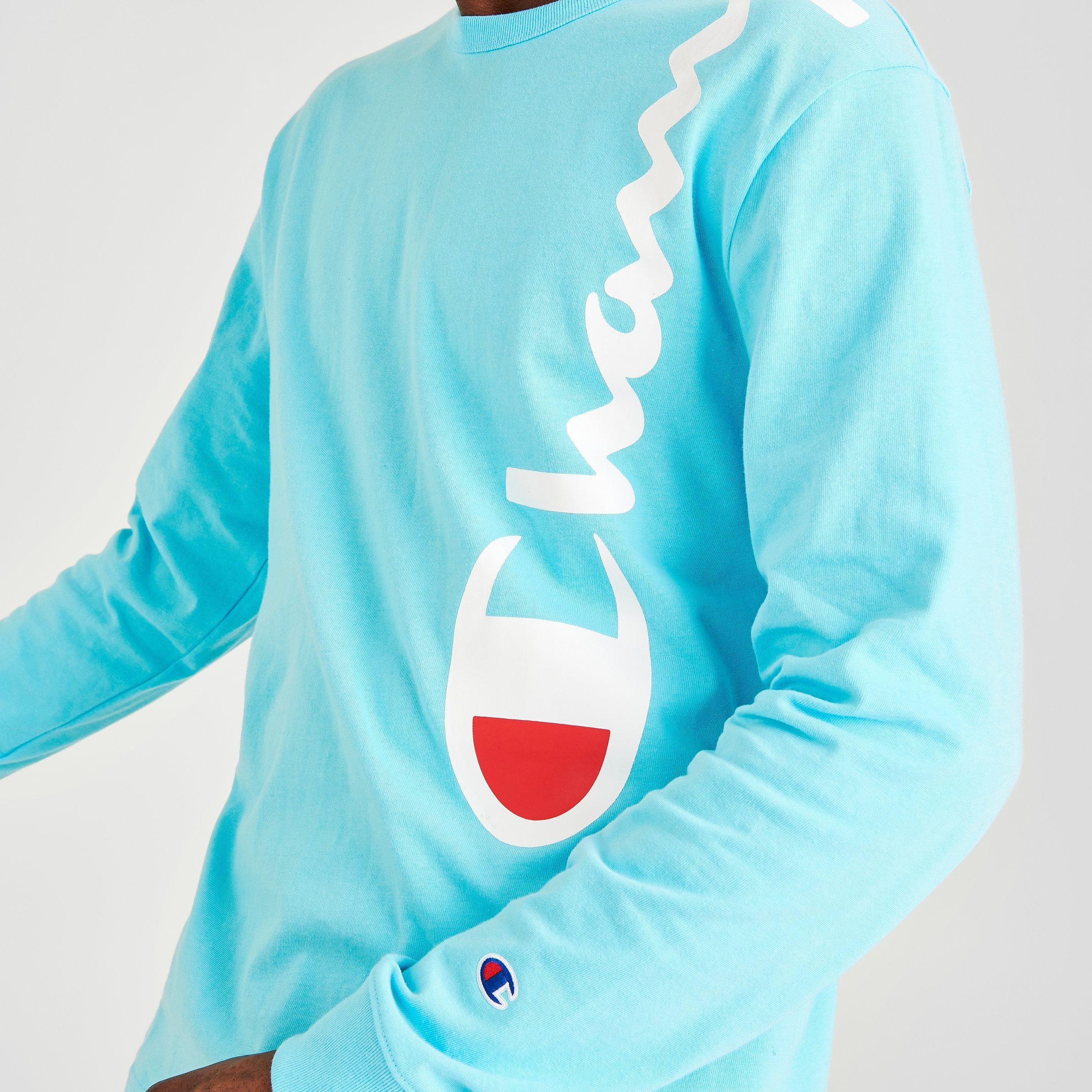 teal champion long sleeve