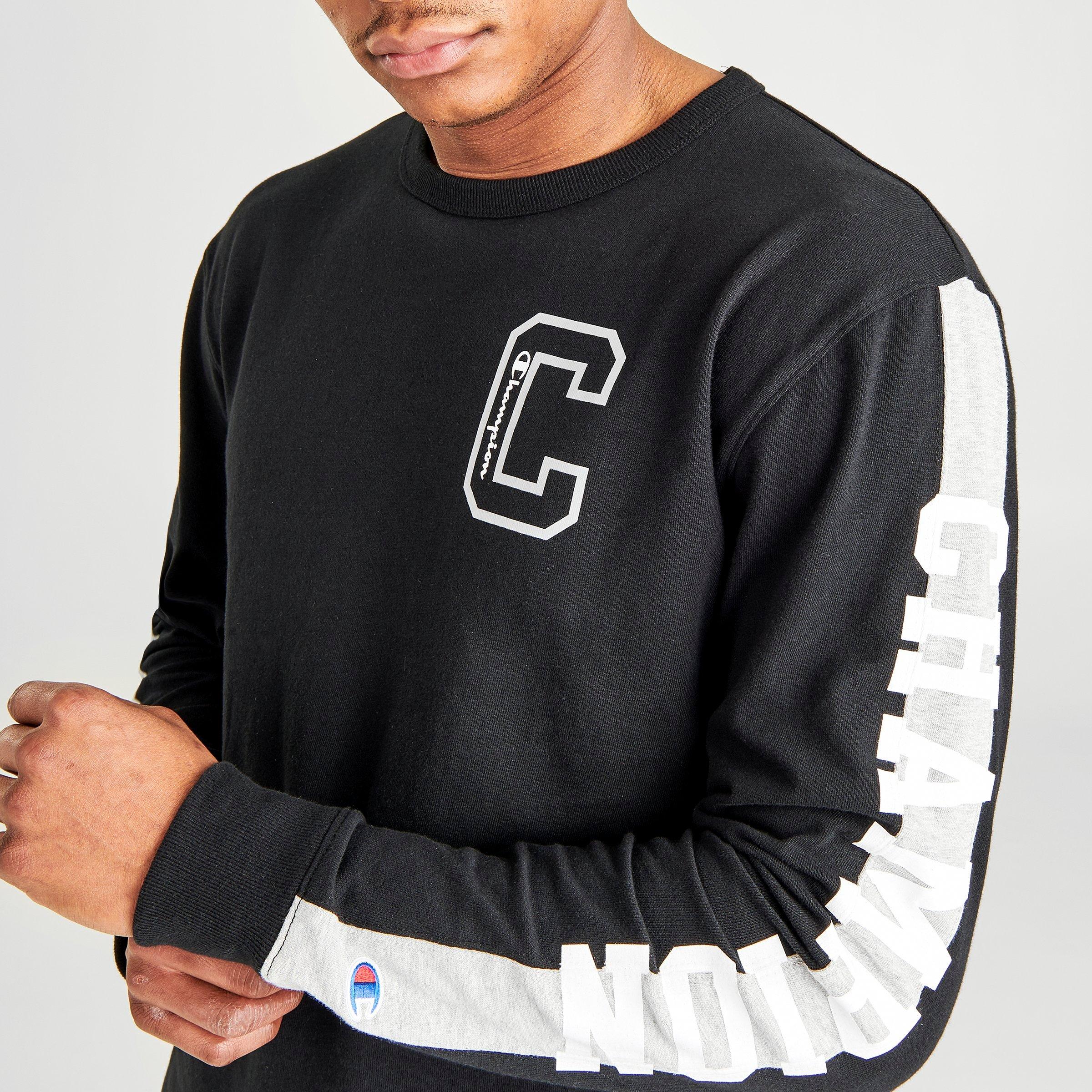 champion varsity c logo pullover hoodie