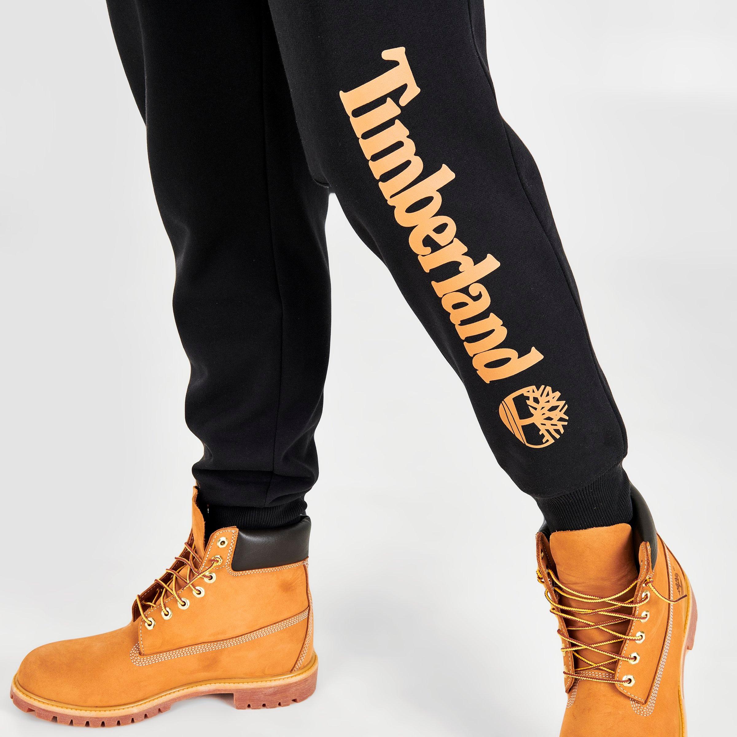 jogger pants and timberlands