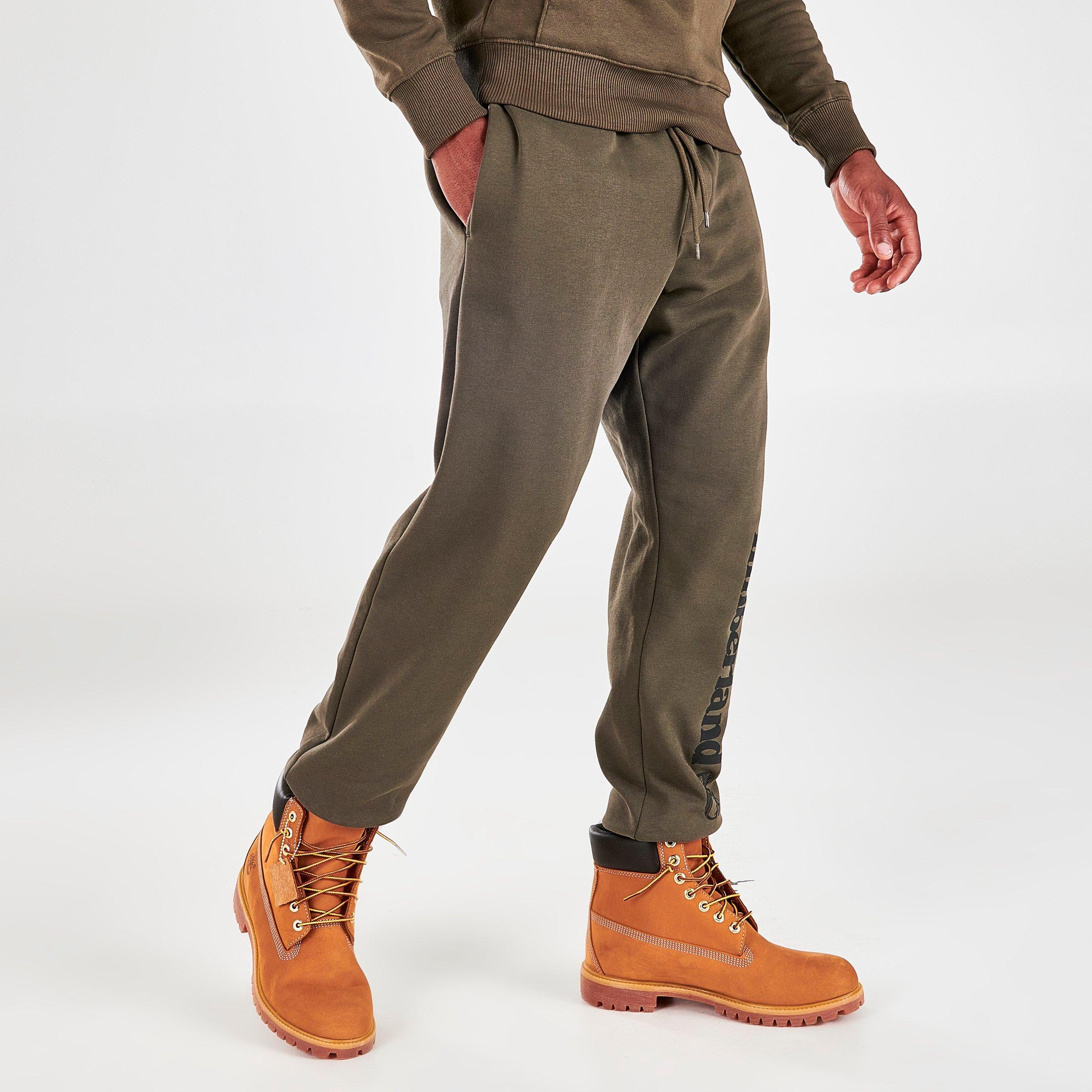 jogger pants with timberland boots