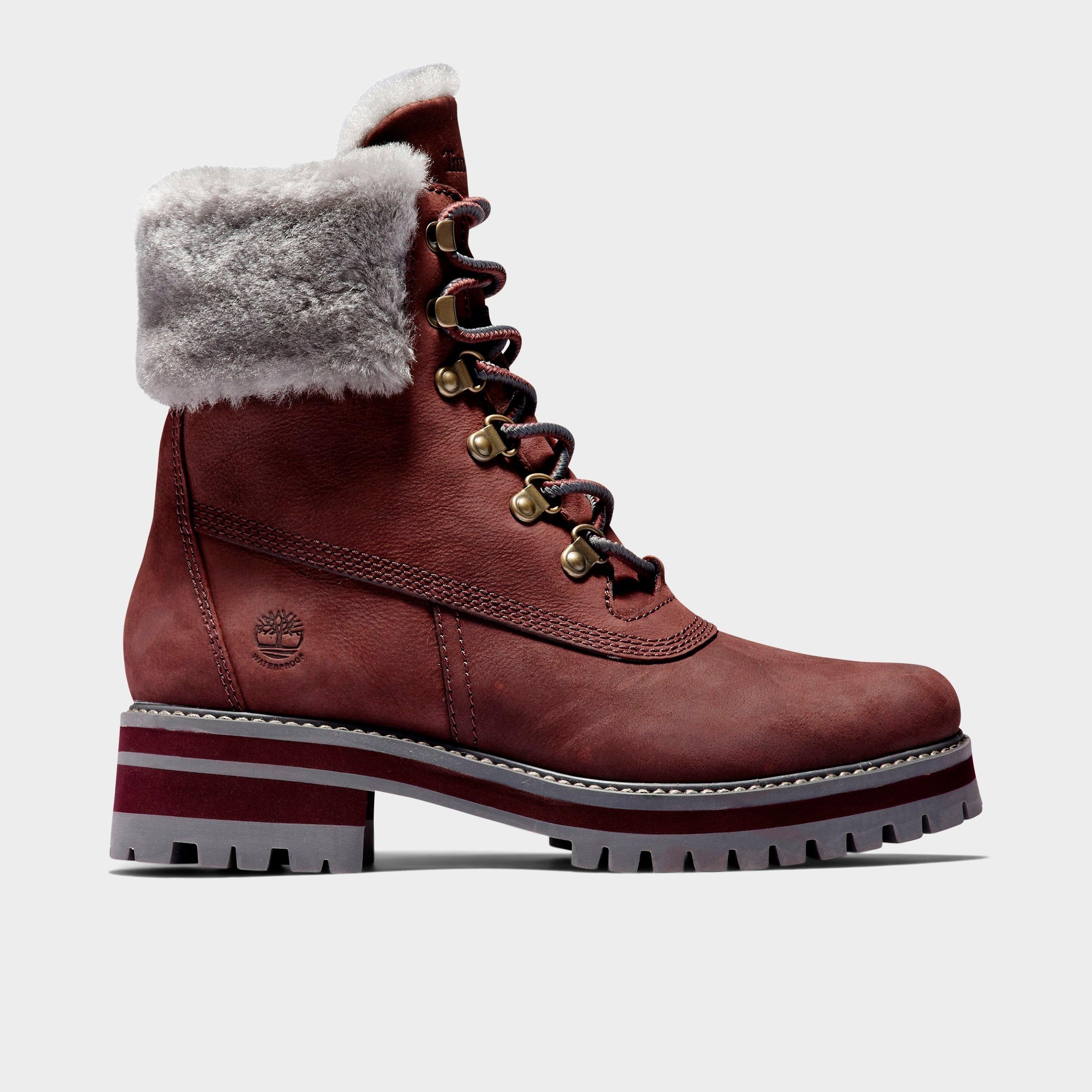 Women S Timberland Courmayeur Valley Waterproof 6 Inch Shearling Boots Finish Line