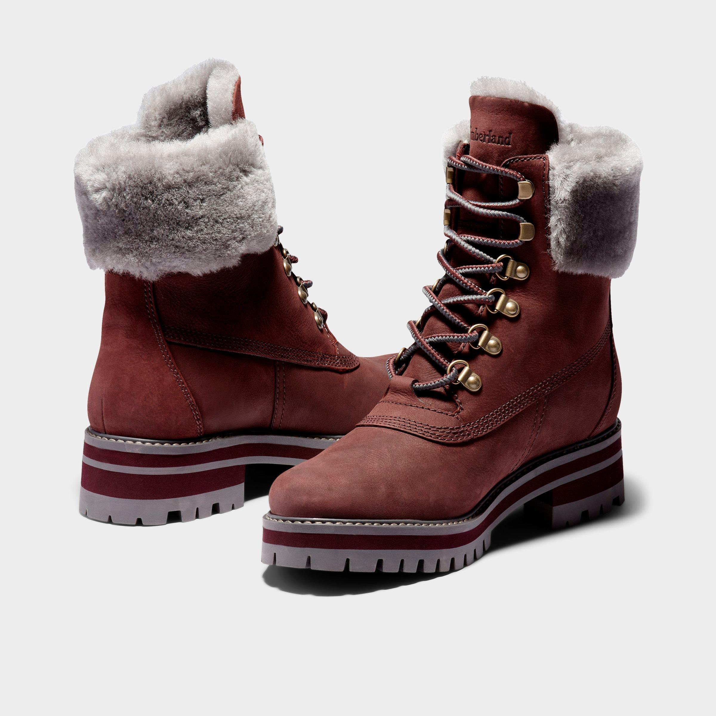 Women S Timberland Courmayeur Valley Waterproof 6 Inch Shearling Boots Finish Line