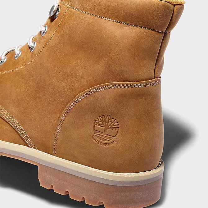 Front view of Men's Timberland Redwood Falls Waterproof Moc-Toe Boots in Wheat Full Grain Click to zoom