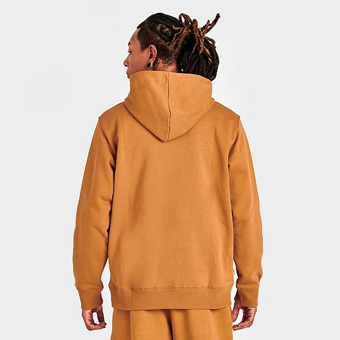 Back Right view of Men's Timberland Established 1973 Hoodie in Wheat Click to zoom
