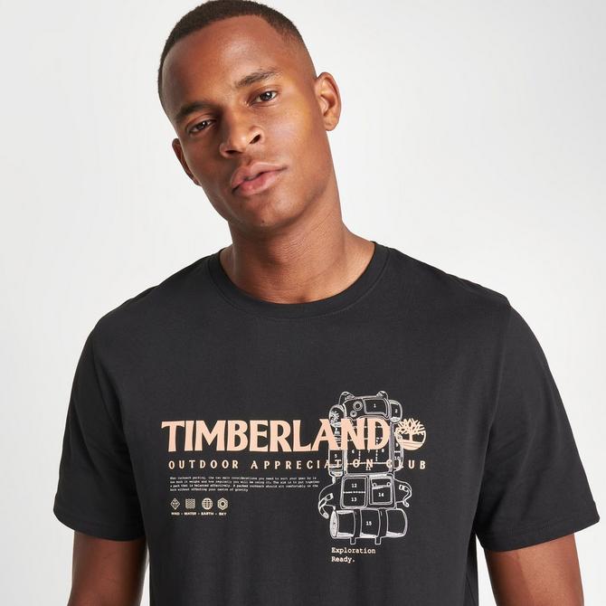 Timberland black t store shirt