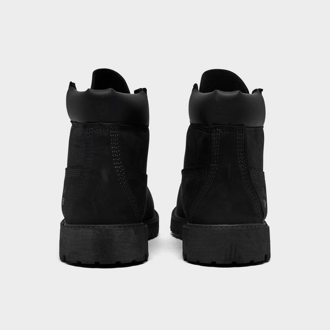 Left view of Boys' Little Kids' Timberland 6 Inch Premium Boots in Black Click to zoom