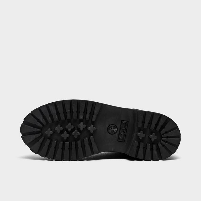 Bottom view of Boys' Little Kids' Timberland 6 Inch Premium Boots in Black Click to zoom