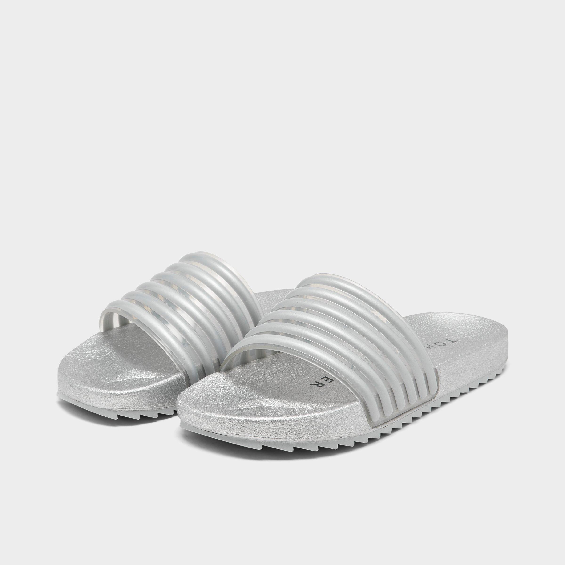 tommy hilfiger silver sandals