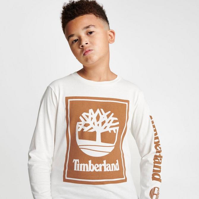 Kids' Timberland Box Frame Long-Sleeve T-Shirt