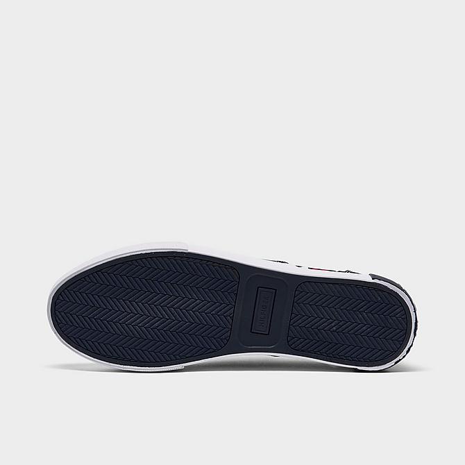 Bottom view of Men's Tommy Hilfiger Casual Shoes in Navy/Red/White Click to zoom