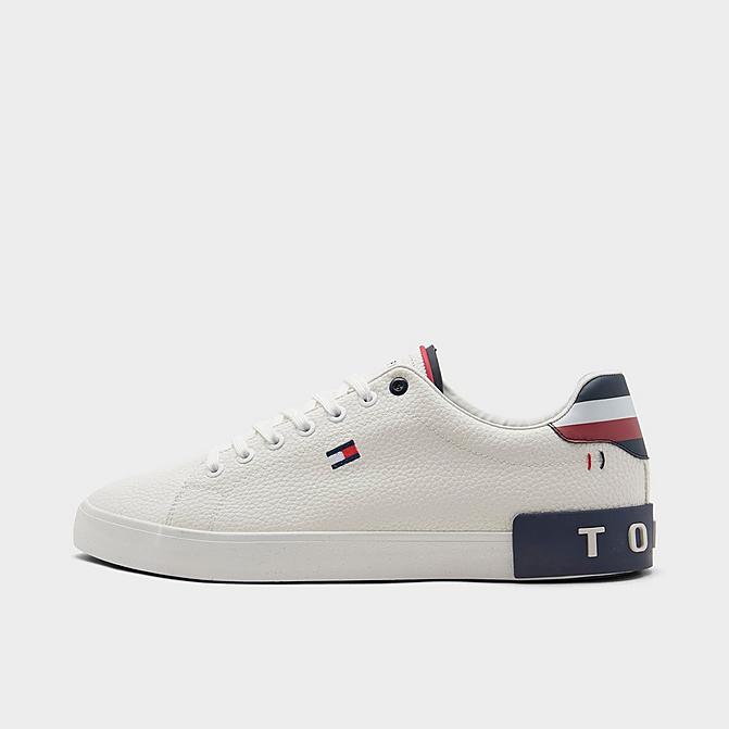 Right view of Men's Tommy Hilfiger Rezz Casual Shoes in White Click to zoom