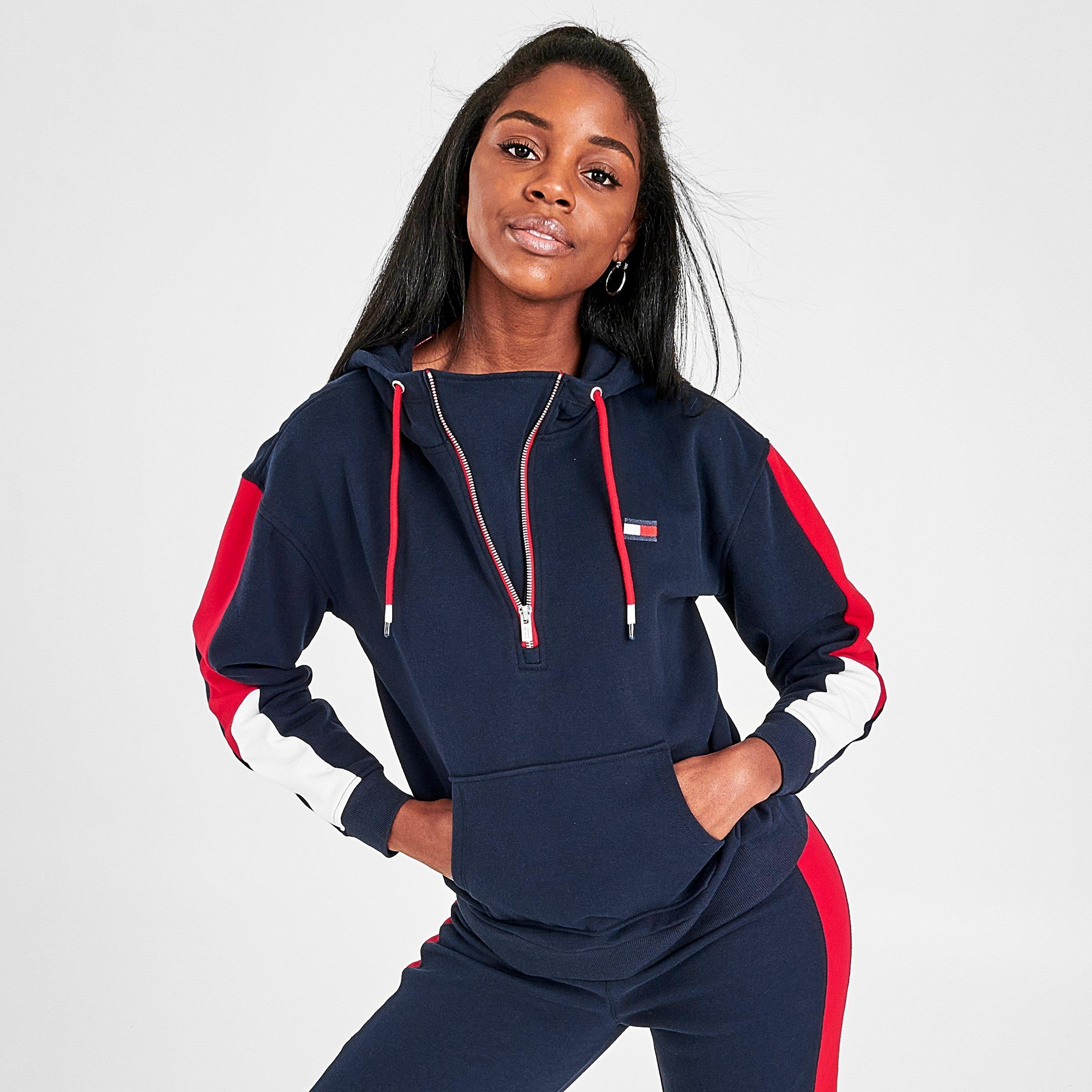 tommy hilfiger zip hoodie women's