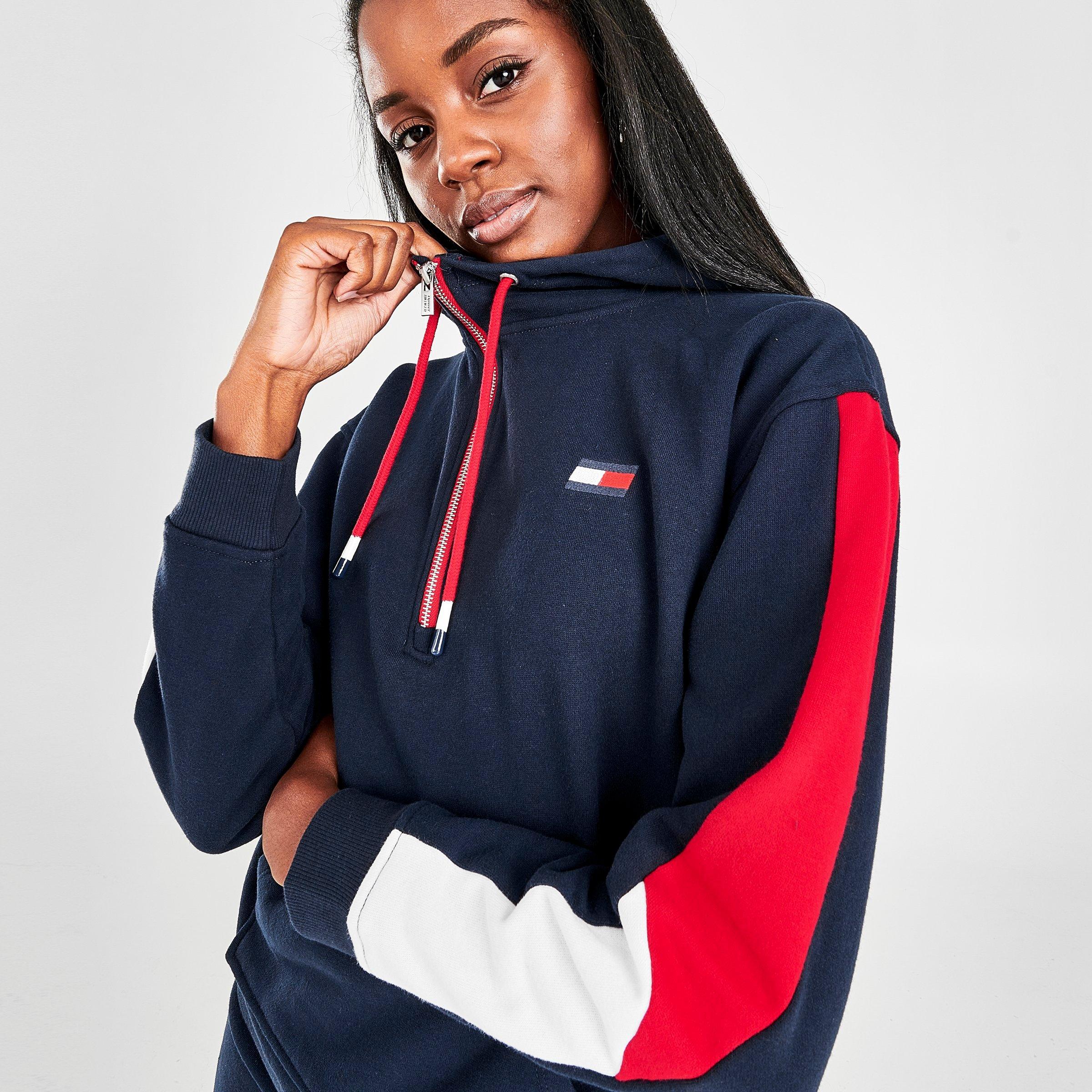 tommy hilfiger full zip hoodie women's