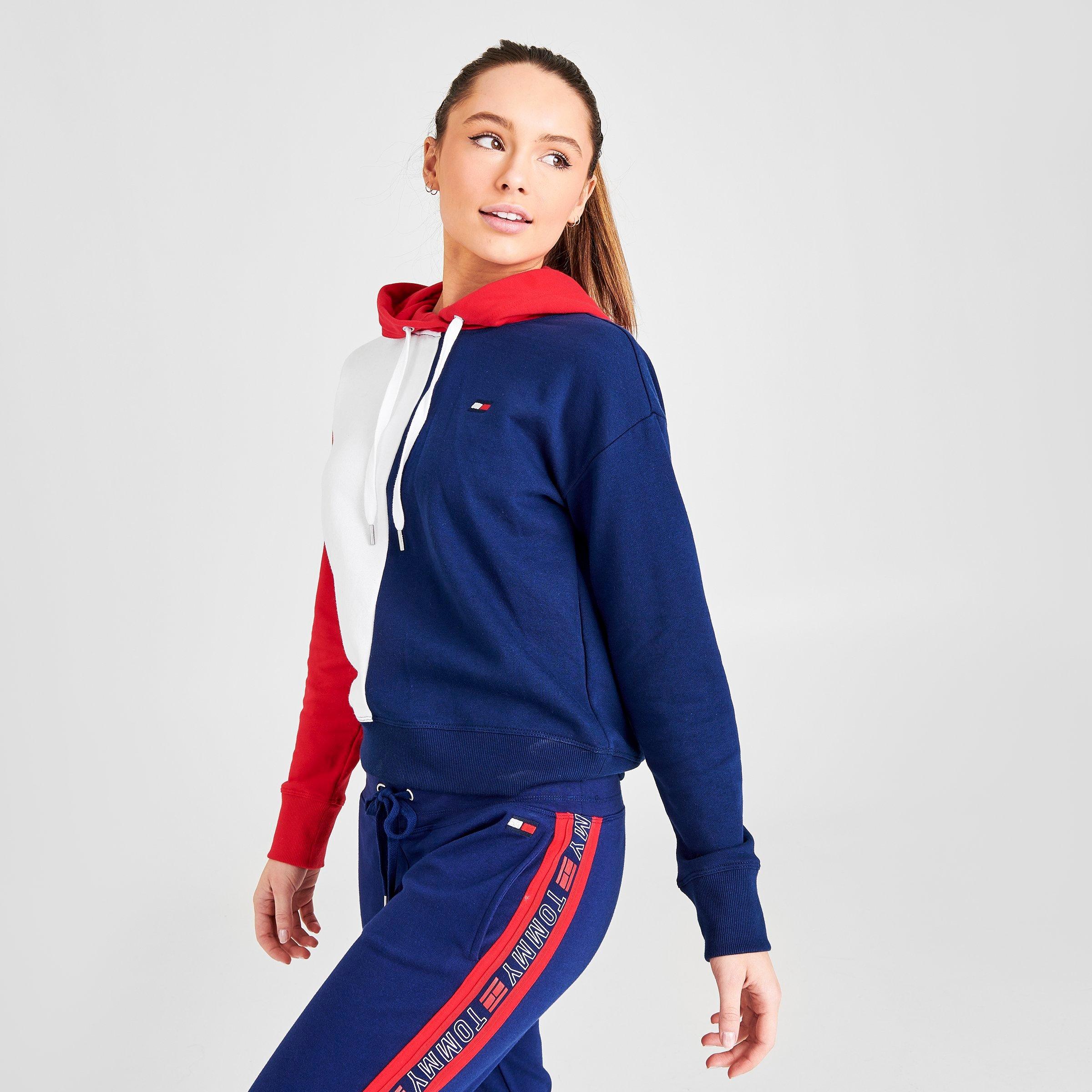 tommy hilfiger crop hoodie women's