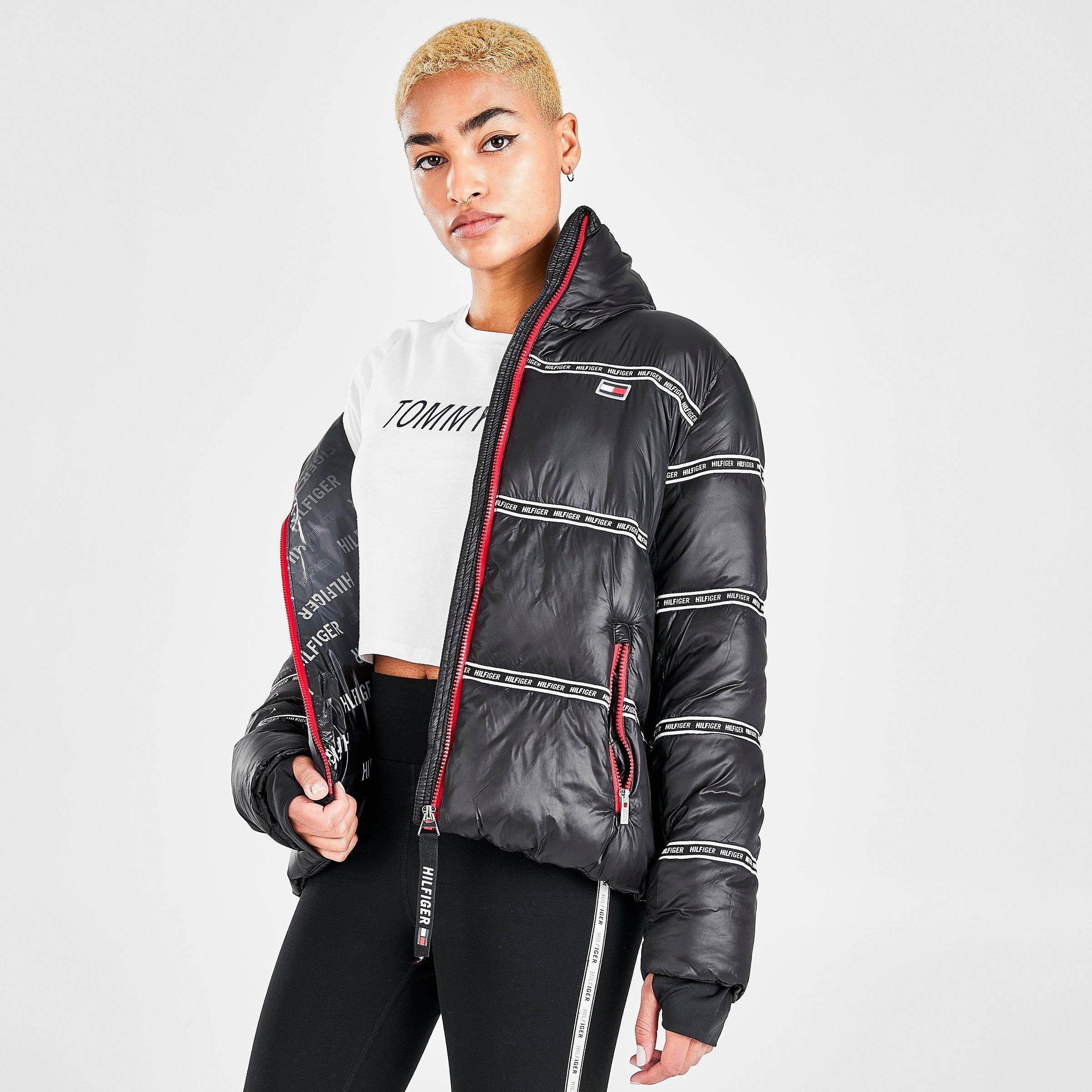 tommy hilfiger logo puffer jacket