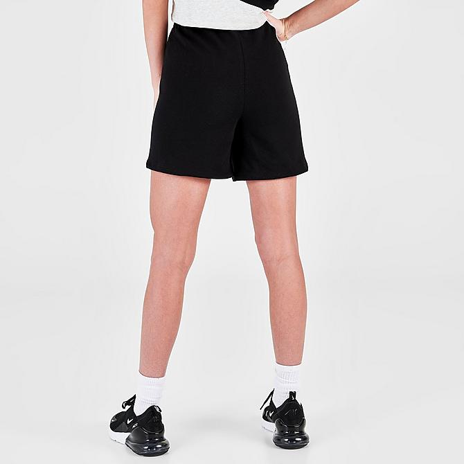 Back Right view of Women's Tommy Hilfiger Sport Block Shorts in Black/White Click to zoom
