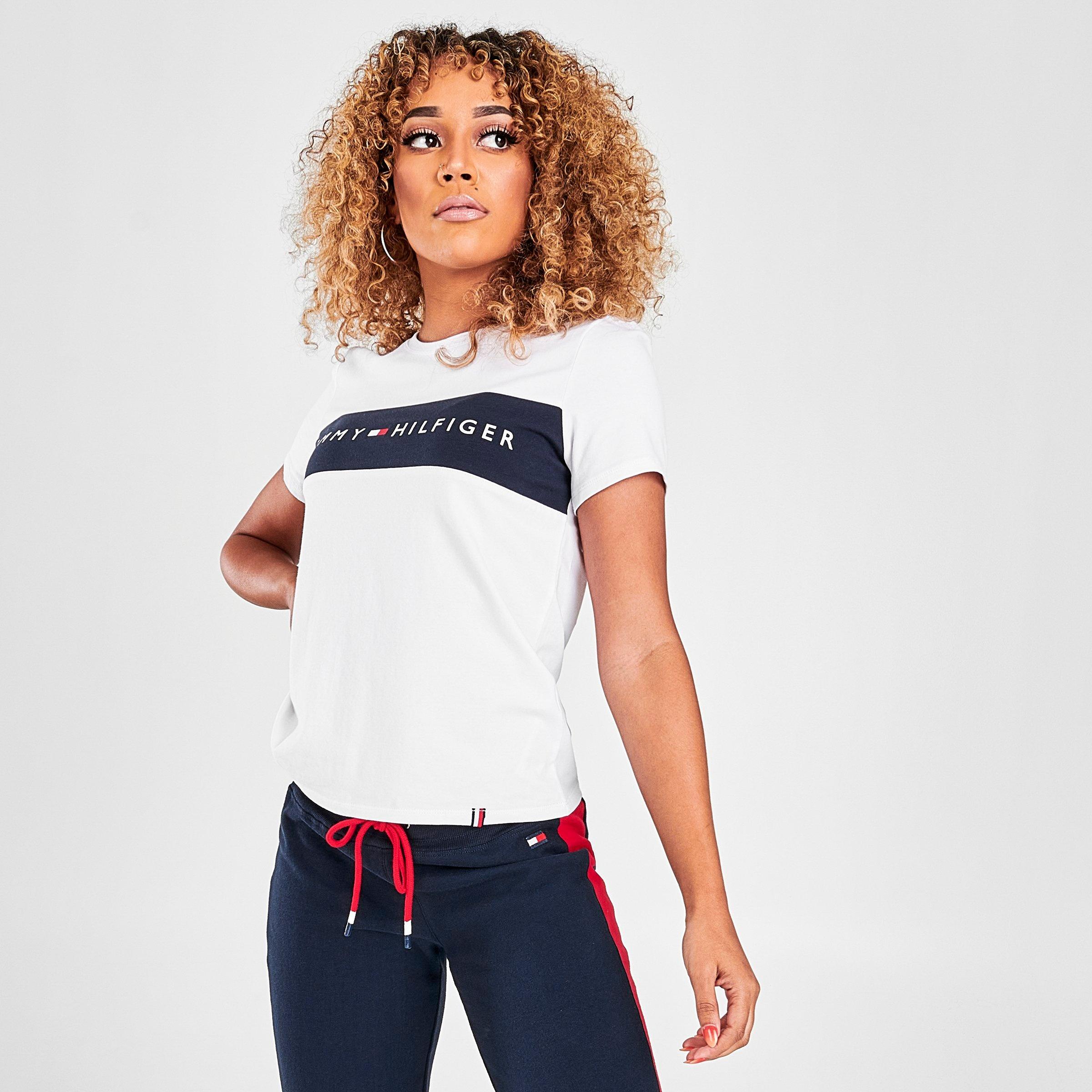 tommy hilfiger white t shirt women's