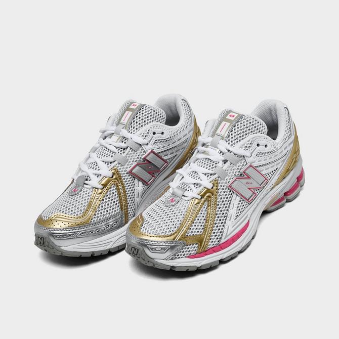 Three Quarter view of Women's New Balance 1906R Casual Shoes in Grey/Concrete Click to zoom