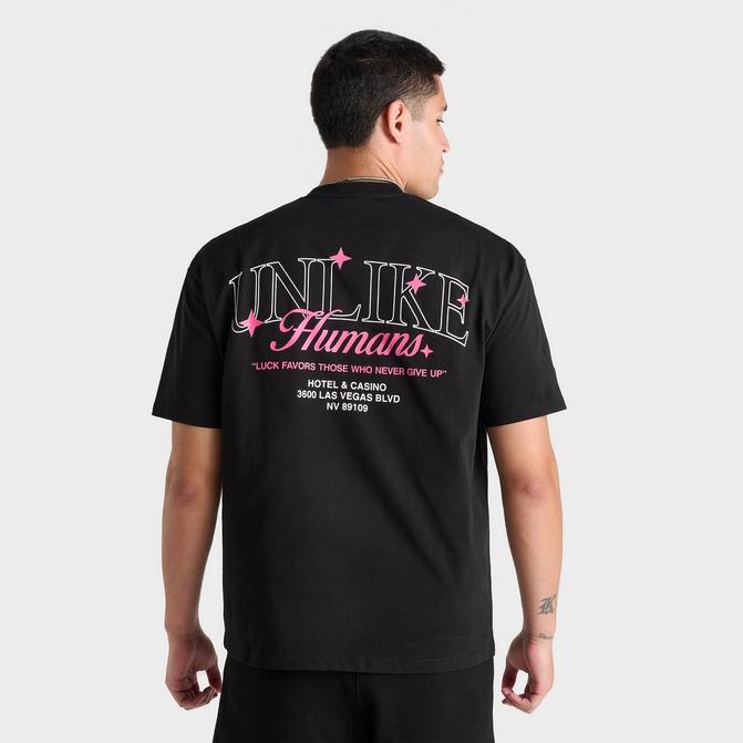 [angle] view of Men's Unlike Humans Encore T-Shirt in Black Click to zoom