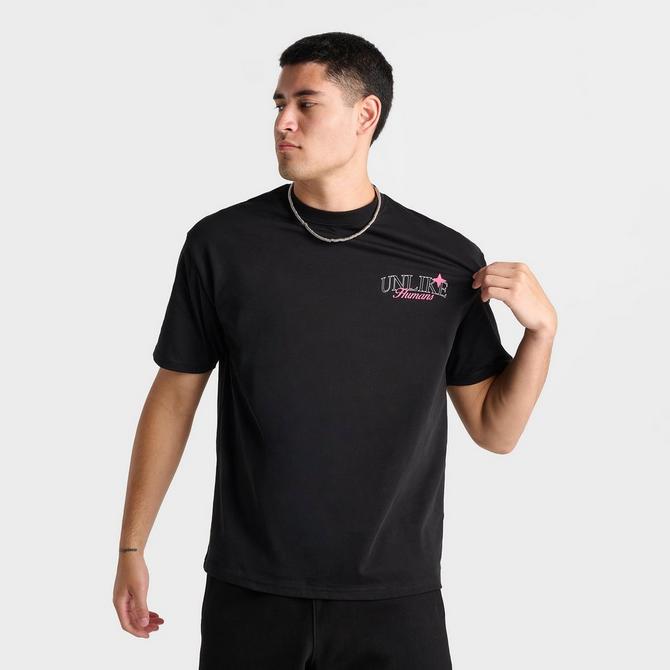 [angle] view of Men's Unlike Humans Encore T-Shirt in Black Click to zoom