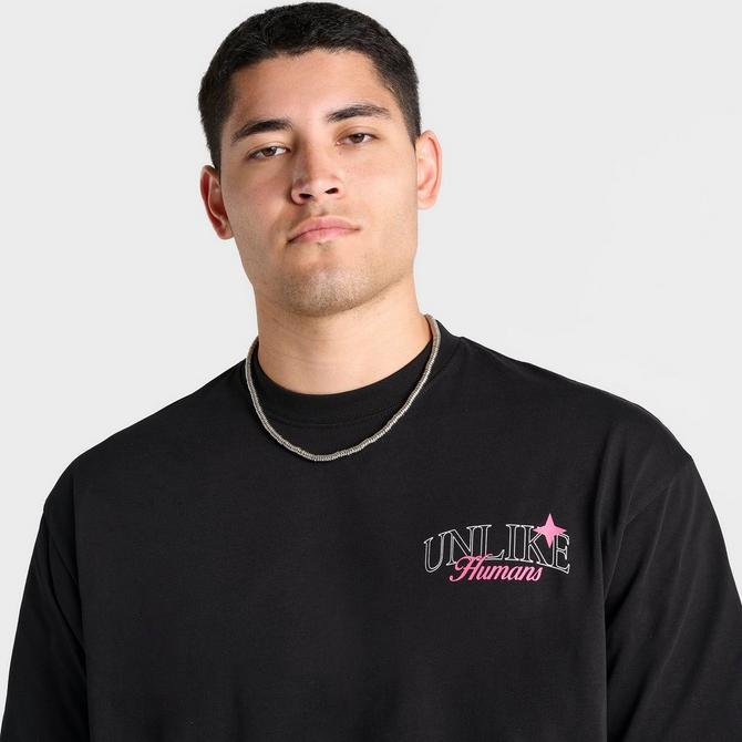 [angle] view of Men's Unlike Humans Encore T-Shirt in Black Click to zoom