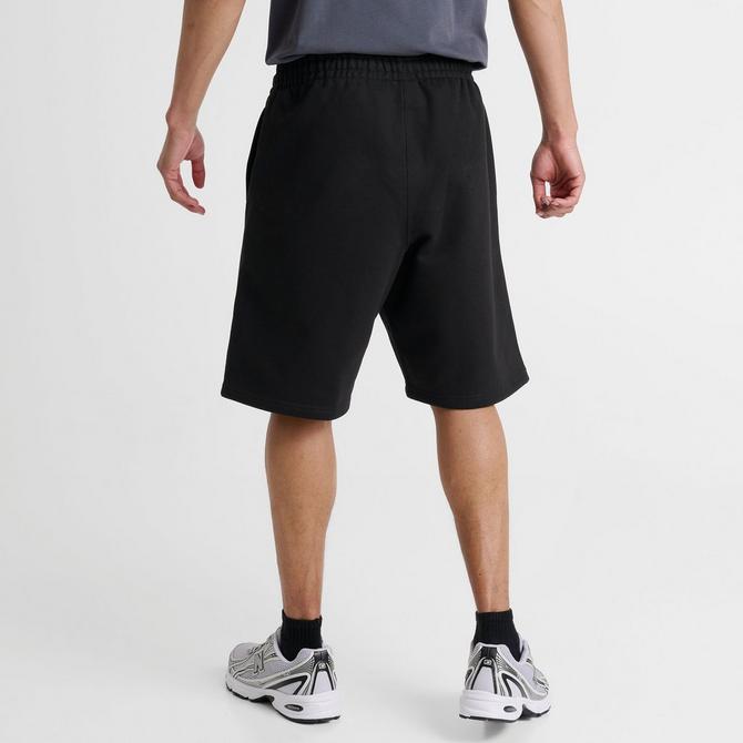 [angle] view of Men's Unlike Humans Bubble Fleece Shorts in Black Click to zoom
