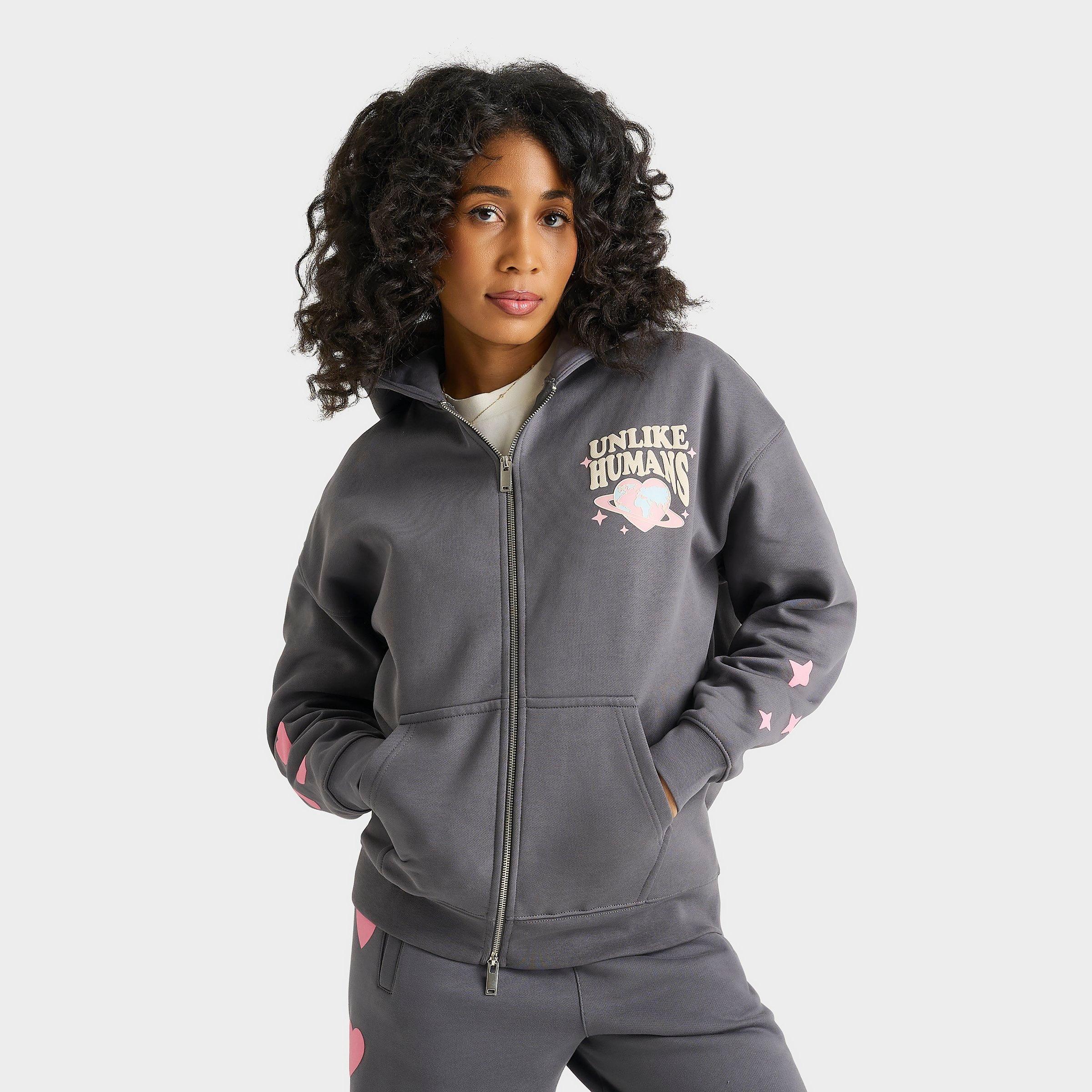 Women's Unlike Humans Saturn Heart Full-Zip Hoodie | Finish Line