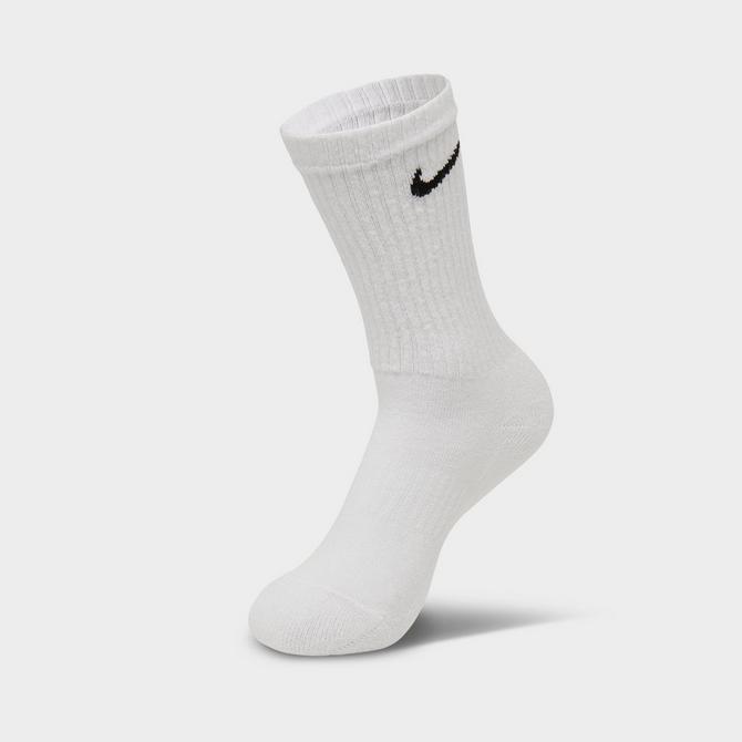 Nike Kids' Performance Cushioned Crew Training Socks (6 Pair), Girls &  Boys' Socks with Cushioned Comfort & Dri-FIT Technology, White/Black, S