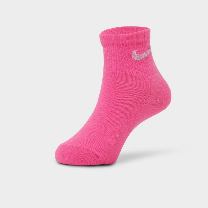White nike socks with pink swoosh hotsell