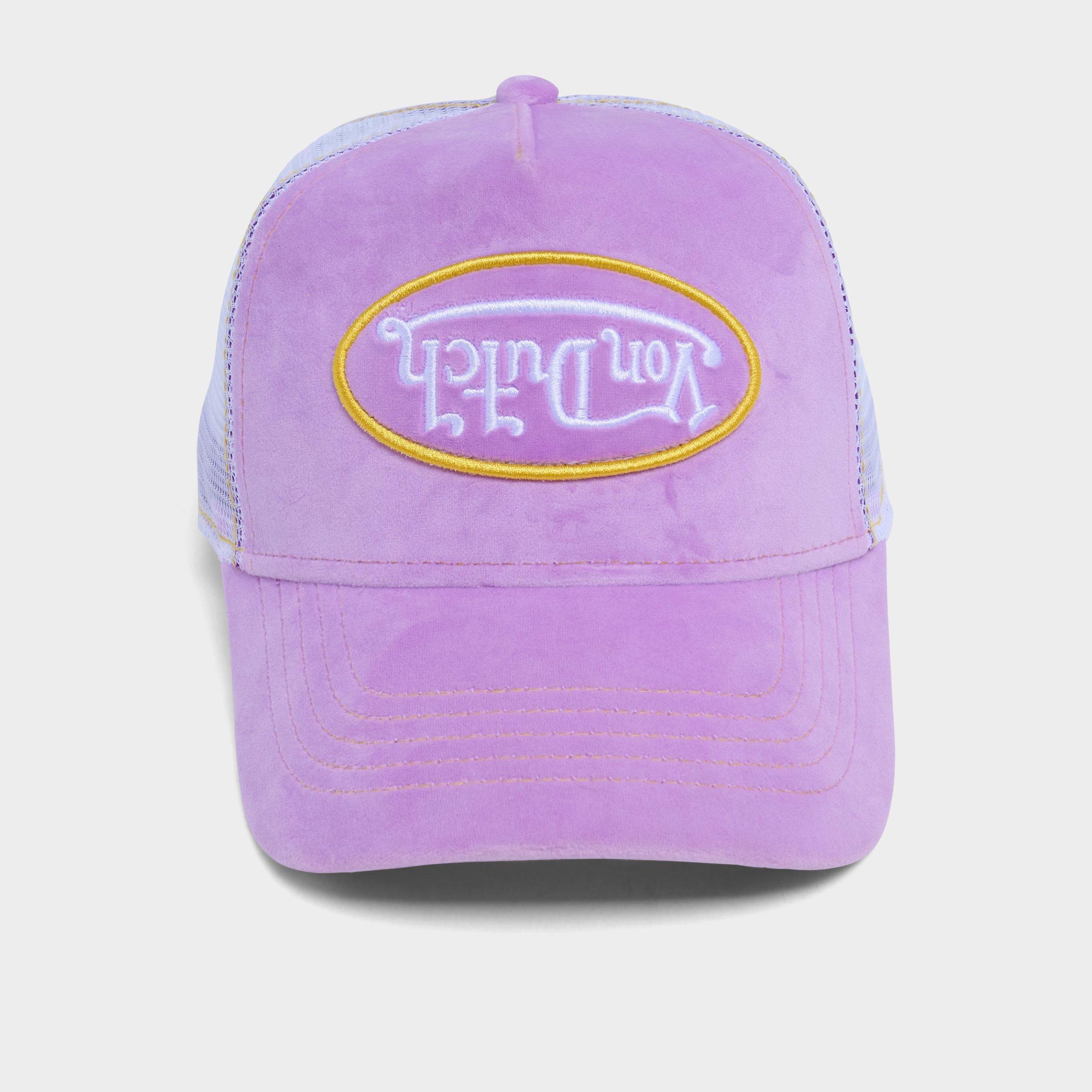 Von Dutch Reverse Logo Velvet Trucker Hat | Finish Line