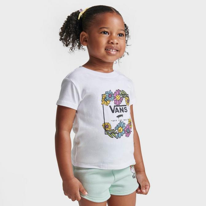 kiwi pause Gamle tider Girls' Toddler and Little Kids' Vans Flower Box T-Shirt| Finish Line