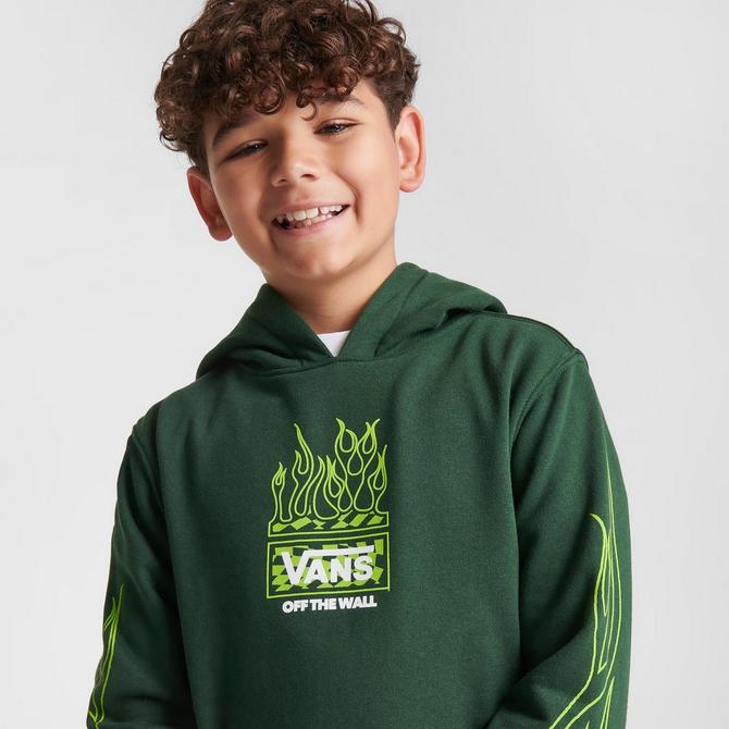 Kids Vans Neon Flames Hoodie