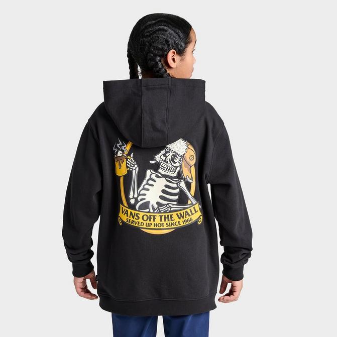 Kids Vans Skeleton Hot Cocoa Pullover Hoodie Finish Line