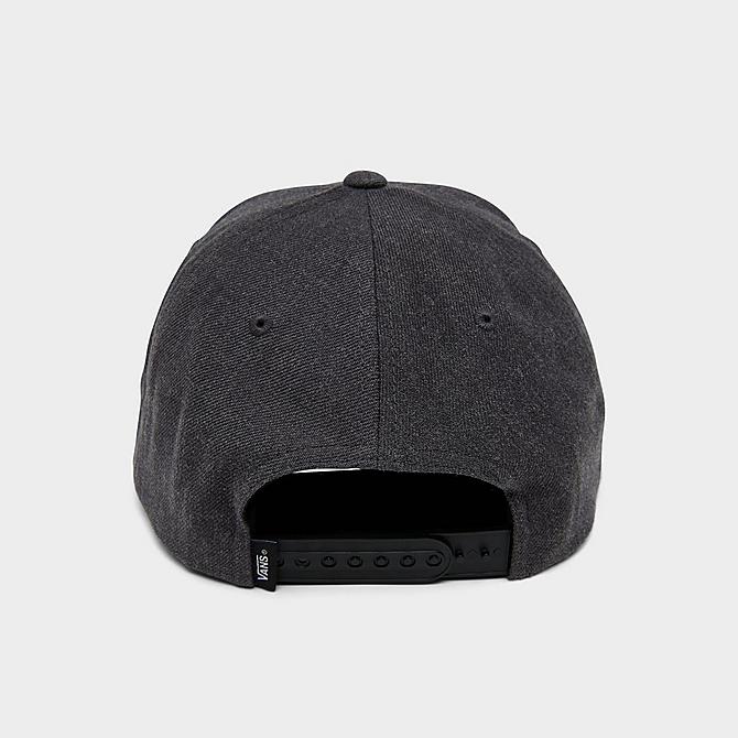 Three Quarter view of Vans Classic Patch Snapback Hat in Dark Grey Click to zoom
