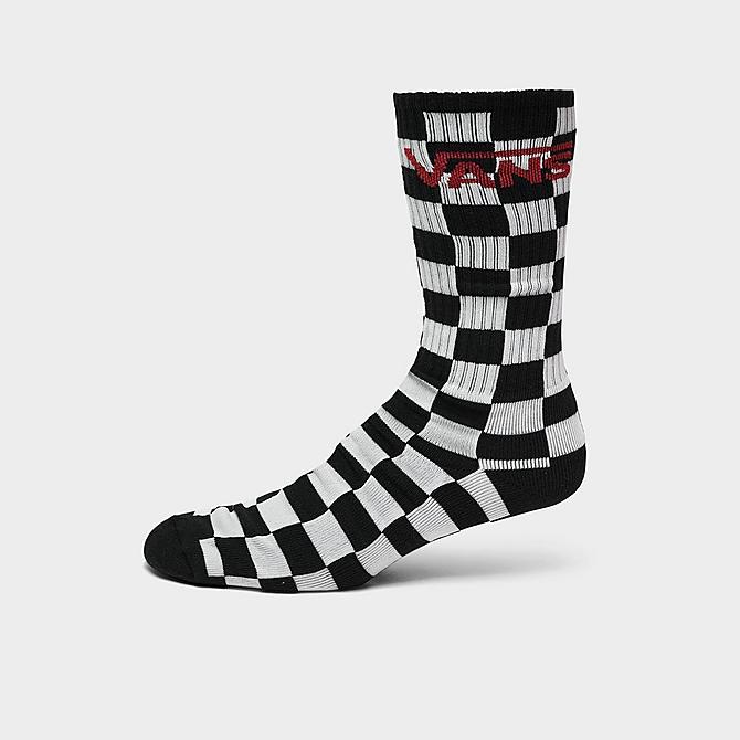 Back view of Vans Classic Crew Socks (3 Pack) in White/Black Click to zoom