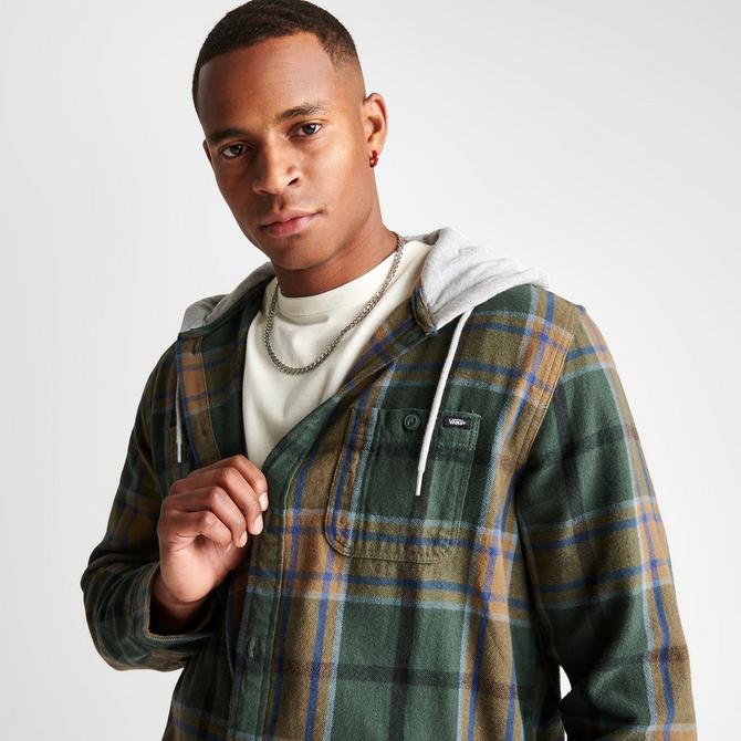 Vans Lopes Long-Sleeve Hooded Flannel Shirt