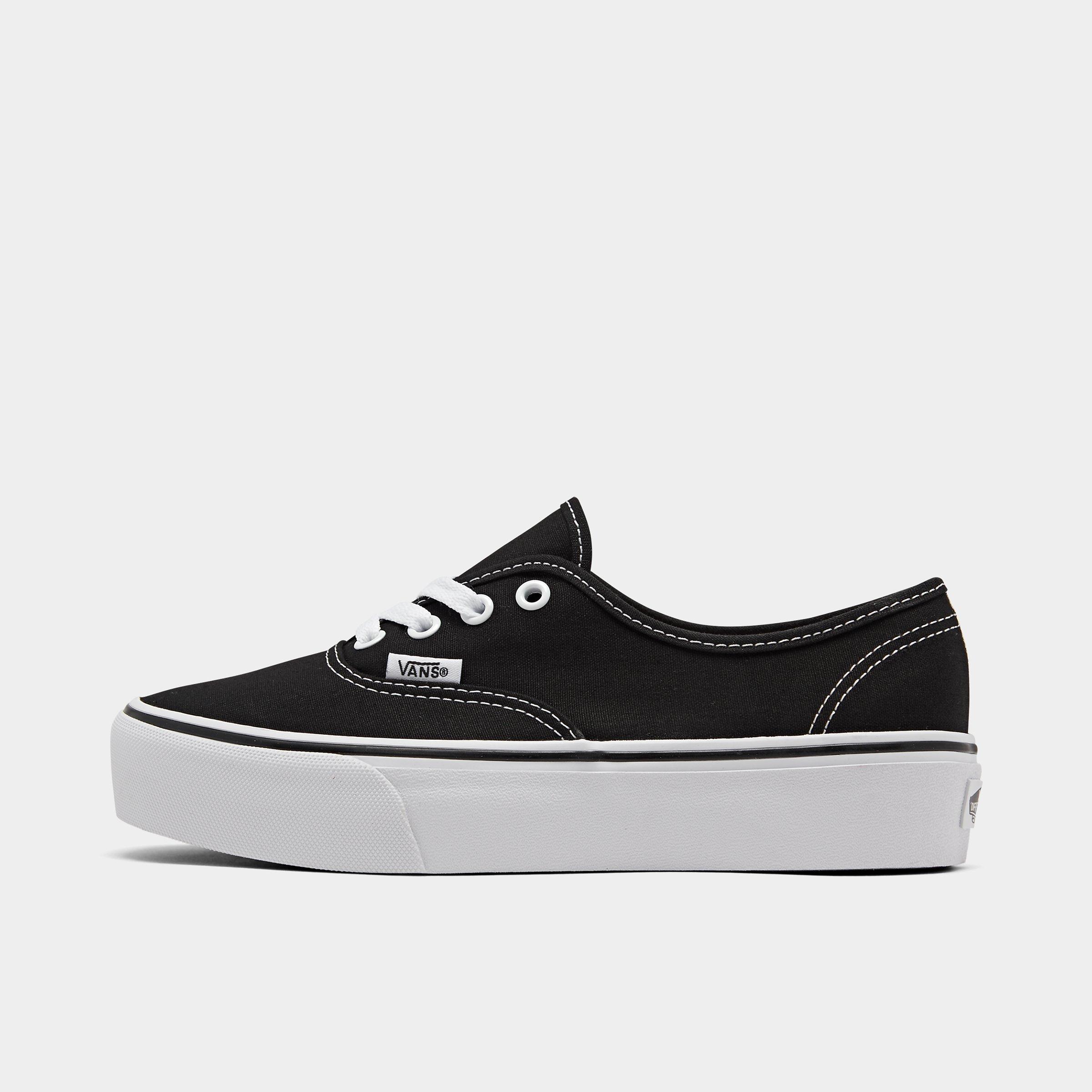 finish line black vans