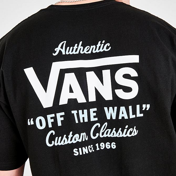 On Model 5 view of Men's Vans Holder Classic Short-Sleeve T-Shirt in Black Click to zoom