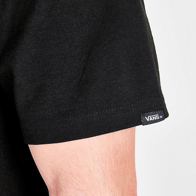 On Model 6 view of Men's Vans Holder Classic Short-Sleeve T-Shirt in Black Click to zoom