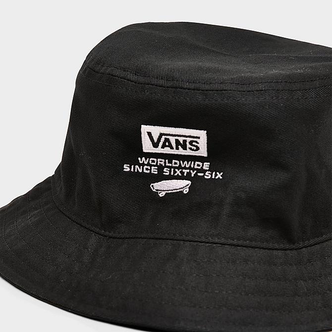 Three Quarter view of Vans Undertone Bucket Hat in Black Click to zoom