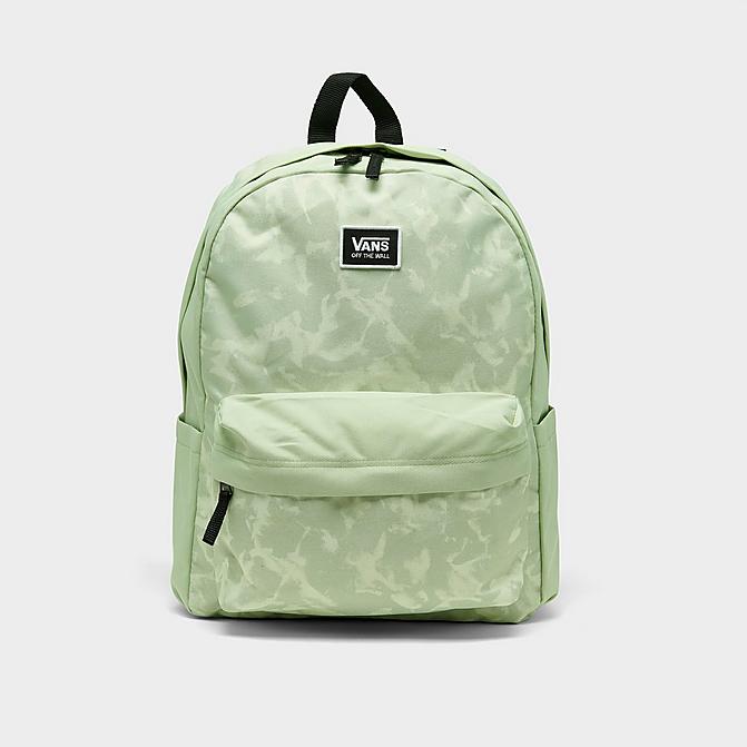 Front view of Vans Old Skool H2O Printed Backpack in Celadon Green Click to zoom