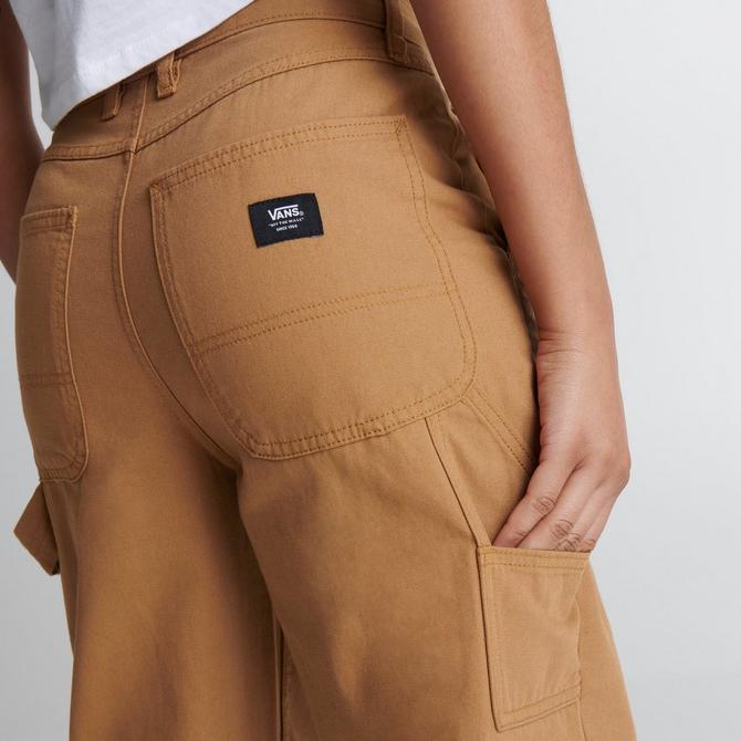 VANS Ground Work High Rise Womens Carpenter Pants - TOBACCO