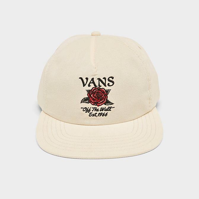 Right view of Vans Howell Shallow Unstructured Snapback Hat in Antique White Click to zoom